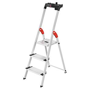Hailo L80 ComfortLine Alu-Sicherheits-Stehleiter max. Arbeitshöhe: 372 cm