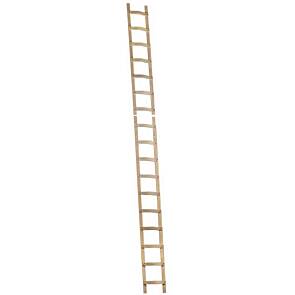 Layher Dachdeckerholzleiter 1046, max. 1x18 Sprossen, max. Arbeitshöhe: 595 cm