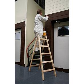 Krause STABILO Holzsprossen-Doppelleiter, max. 2x12 Sprossen, max. Arbeitshöhe: 455 cm