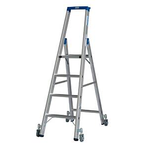 Krause STABILO Stufen-Stehleiter, fahrbar, bis max. Arbeitshöhe: 480 cm