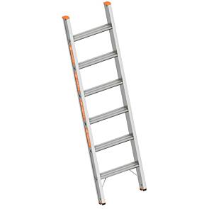 Layher Stufen-Anlegeleiter TOPIC 1042, max. 1x16 Stufen, max. Arbeitshöhe: 505 cm