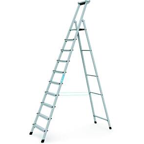 Zarges XLstep S Stufen-Stehleiter, eloxiert, max. Arbeitshöhe: 450 cm