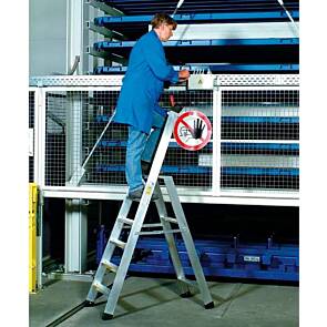 Zarges Stufen-Stehleiter Seventec S, max. Arbeitshöhe: 420 cm
