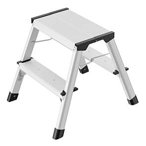 Hailo D60 StandardLine Alu-Doppelstufen-Klapptritt