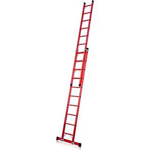 Zarges Vollkunststoff-Schiebeleiter Everest EFA 2E, 2-teilig, max. 2x12 GFK-Sprossen, max. Arbeitshöhe: 675 cm