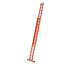 Zarges Vollkunststoff-Seilzugleiter Skyline EFA 2E, 2-teilig, max 2x16 Sprossen, max. Arbeitshöhe: 870 cm