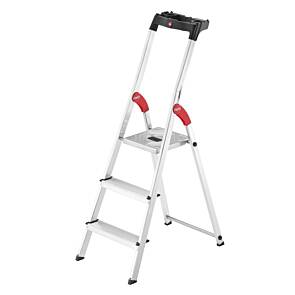 Hailo L60 StandardLine Alu-Sicherheits-Stehleiter, max. Arbeitshöhe: 372 cm