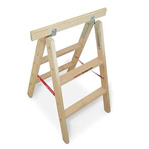 euroline Holz-Tapezierbock Nr. 1150402, 2x2 Sprossen, max. Arbeitshöhe: 200 cm
