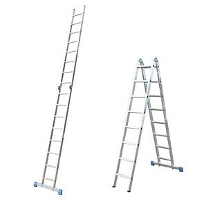 Krause STABILO Sprossen-Gelenk-Doppelleiter, bis max. Arbeitshöhe: 550 cm