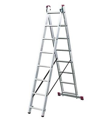 Krause CORDA Zweiteilige Mehrzweckleiter, bis max. Arbeitshöhe: 605 cm