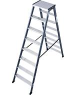 Krause MONTO Stufen-Doppelleiter SePro D, eloxiert, max. Arbeitshöhe: 330 cm