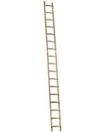 Layher Dachdeckerholzleiter 1046, max. 1x18 Sprossen, max. Arbeitshöhe: 595 cm