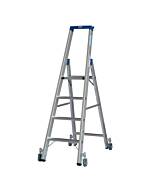 Krause STABILO Stufen-Stehleiter, fahrbar, bis max. Arbeitshöhe: 480 cm
