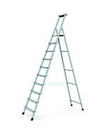 Zarges XLstep S Stufen-Stehleiter, eloxiert, max. Arbeitshöhe: 450 cm