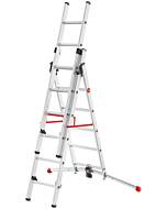 Hailo S100 ProfiLOT 3-teilige Alu-Kombileiter, max. 3x12 Sprossen, max. Arbeitshöhe: 900 cm