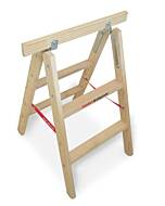 euroline Holz-Tapezierbock Nr. 1150402, 2x2 Sprossen, max. Arbeitshöhe: 200 cm