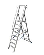 Krause STABILO Stufen-Stehleiter, große Standplattform, max. Arbeitshöhe: 530 cm